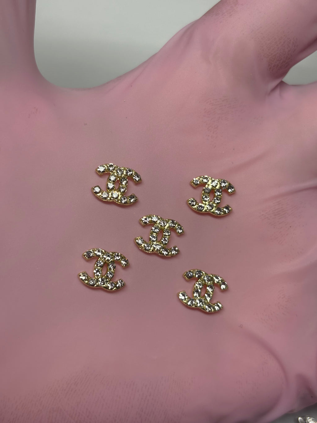 Double c gold charm (5pc)