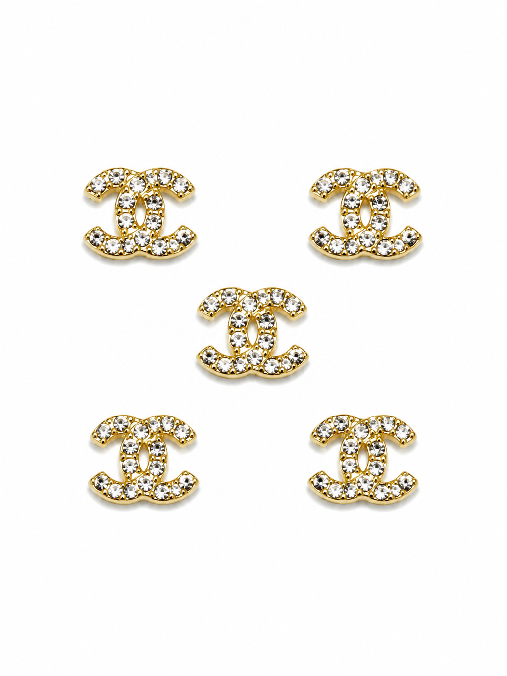 Double c gold charm (5pc)