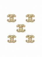 Double c gold charm (5pc)