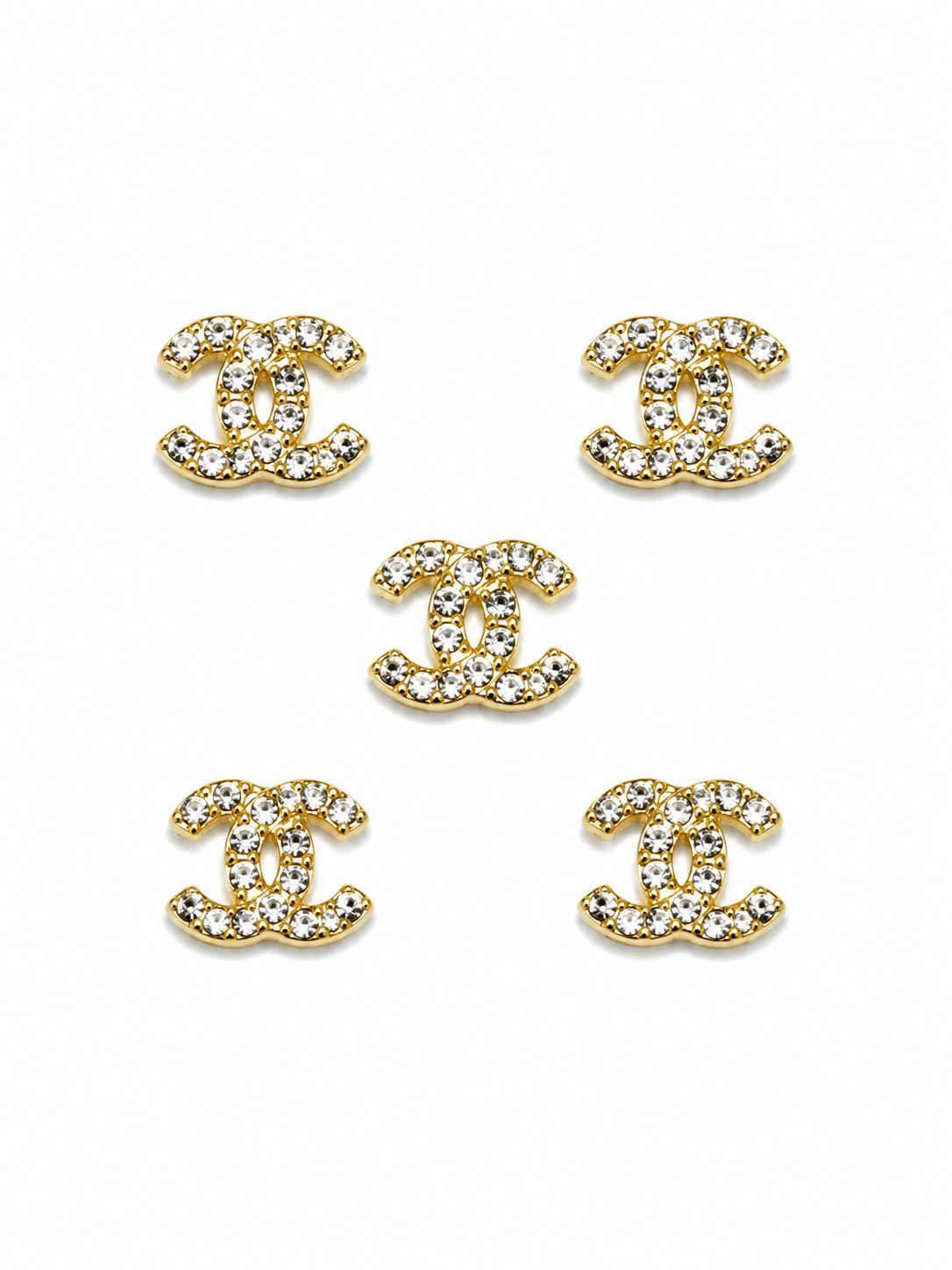 Double c gold charm (5pc)