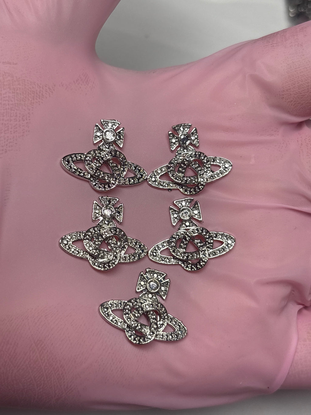 Planet sliver knot charm (5pc)