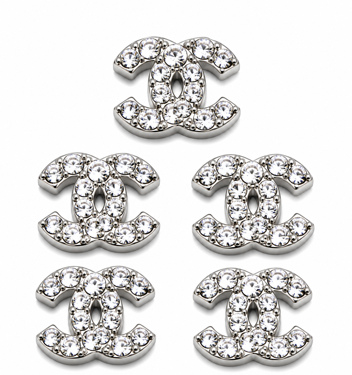 Double c sliver charm (5pc) (thicker)